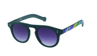 Load image into Gallery viewer, Sonnenbrille rund John Lennon Style Punkte Vintage 400UV Panto schwarz Muster
