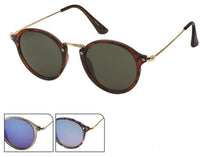 Cargar imagen en el visor de la galería, Sonnenbrille Panto Retro Round Glasses 400 UV Steg hoch geschwungen Metallbügel
