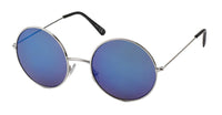 Cargar imagen en el visor de la galería, Sonnenbrille große Round Glasses John-Lennon-Style 400 UV Metall verspiegelt
