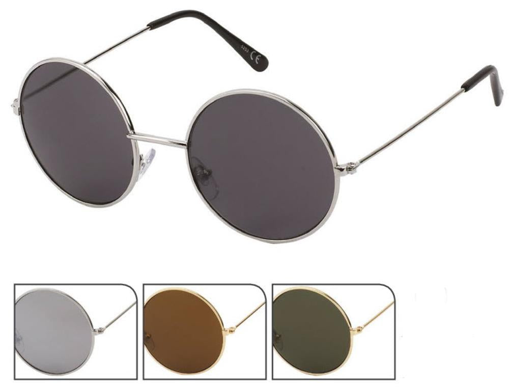 Sonnenbrille Round Glasses John-Lennon-Style 400 UV Metall