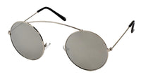 Cargar imagen en el visor de la galería, Sonnenbrille Round Glasses 400 UV Metall Bügeloberkante statt Steg verspiegelt
