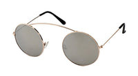 Cargar imagen en el visor de la galería, Sonnenbrille Round Glasses 400 UV Metall Bügeloberkante statt Steg verspiegelt
