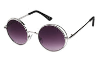 Cargar imagen en el visor de la galería, Sonnenbrille Round Glasses John-Lennon-Style 400UV Metalldoppelrahmen verspiegelt

