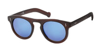 Load image into Gallery viewer, A pair of Sonnenbrille rund John Lennon Style Punkte Vintage Retro 400UV Panto getigert sunglasses with UV-Schutz 400 lenses, shown on a white background.
