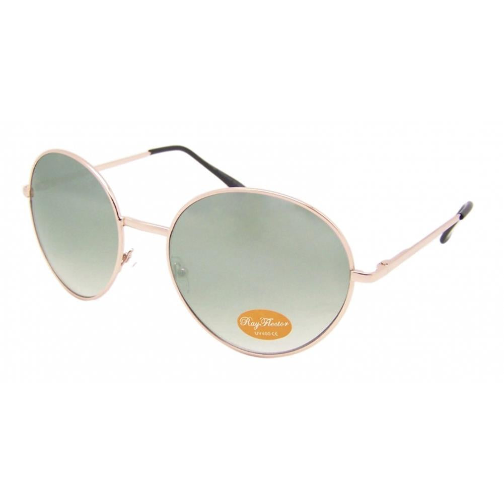 Sonnenbrille rund golden Medium Oversize John Lennon 400UV Vintage verspiegelt