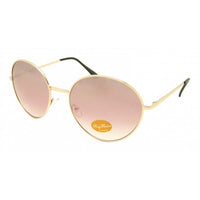 Load image into Gallery viewer, Sonnenbrille rund golden Medium Oversize John Lennon 400UV Vintage verspiegelt
