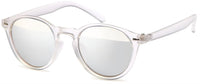 Load image into Gallery viewer, Sonnenbrille Panto transparent Retro 400UV Schlüsselloch Steg verspiegelt
