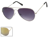 Cargar imagen en el visor de la galería, Sonnenbrille Pilotenbrille 400 UV Metallgestell golden verspiegelt lila getönt
