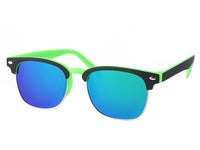 Load image into Gallery viewer, Sonnenbrille Retro bunt schwarz neon 400UV Metall Mandelverzierung
