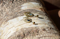 Cargar imagen en el visor de la galería, Bauchnabelpiercing Edelstahl Brass Doppelmandel Inlay
