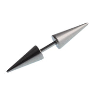 Load image into Gallery viewer, Barbell Piercing long Cones silberfarben aus Edelstahl  30 mm lang
