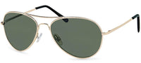 Load image into Gallery viewer, Sonnenbrille Unisex Pilotenbrille Pornobrille Fliegerbrille getönt 400UV Grün Gold
