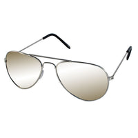 Load image into Gallery viewer, Sonnenbrille Unisex Pilotenbrille Pornobrille Perlglanz silbern verspiegelt Fliegerbrille 400UV
