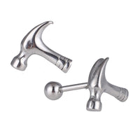Load image into Gallery viewer, Fake Piercing Expander silberfarben Hammer Werkzeug Schaubverschluss Edelstahl
