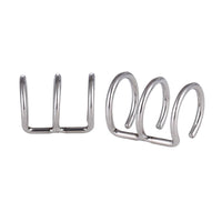 Load image into Gallery viewer, Ear cuffs, fake Helix, Ohrklemme aus Edelstahl silbern dreilagig Ohrschmuck
