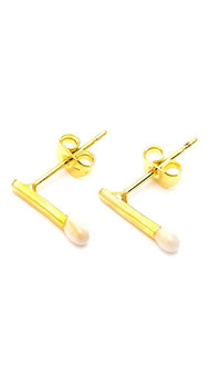 Load image into Gallery viewer, Brass Ohrstecker Stern Sterne bunt Unisex Ohrringe Edelstahl nickelfrei Kommunismus 12 mm
