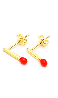 Load image into Gallery viewer, Brass Ohrstecker Stern Sterne bunt Unisex Ohrringe Edelstahl nickelfrei Kommunismus 12 mm
