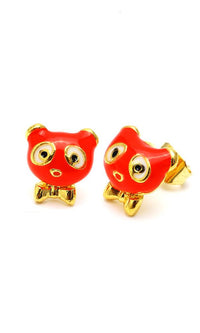 Cargar imagen en el visor de la galería, Brass Ohrstecker Stern Sterne bunt Unisex Ohrringe Edelstahl nickelfrei Kommunismus 12 mm
