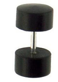 Load image into Gallery viewer, Fake Holzplug Holz 8mm Plug Lobe Piercing Edelstahl Stift 1mm rund kantig
