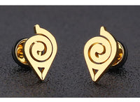 Cargar imagen en el visor de la galería, Fake Plug Piercing Edelstahl 10mm Ohrstecker Konoha
