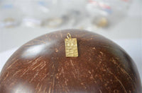 Load image into Gallery viewer, Anhänger 925 Sterling Silber gold Rechteck gehämmert - chic - net.de
