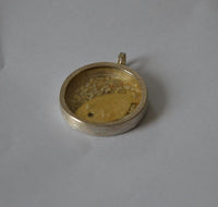 Load image into Gallery viewer, Anhänger 925 Sterling Silber rund Fisch Sand gold Glas - chic - net.de
