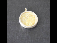 Load image into Gallery viewer, Anhänger 925 Sterling Silber rund Fisch Sand gold Glas - chic - net.de
