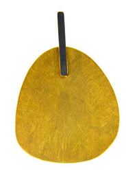 Cargar imagen en el visor de la galería, Anhänger Silber 925 vergoldet gebürstet schwarz Plektrum - chic - net.de
