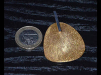 Cargar imagen en el visor de la galería, Anhänger Silber 925 vergoldet gebürstet schwarz Plektrum - chic - net.de
