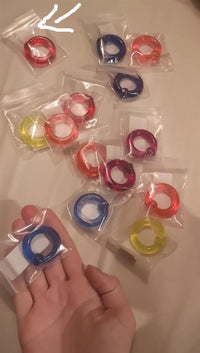 Cargar imagen en el visor de la galería, Ball Closure Piercing Klemmkugel Ring rot Acryl - chic - net.de
