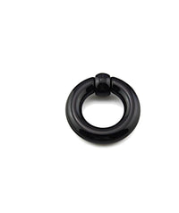 Cargar imagen en el visor de la galería, Ball Closure Piercing Klemmkugel Ring schwarz Acryl - chic - net.de
