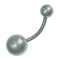 Cargar imagen en el visor de la galería, Banane Piercing mit Kugeln groß silberfarben aus Edelstahl, Stiftdurchmesser: 1.4mm - chic - net.de
