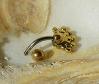 Load image into Gallery viewer, Bauchnabel Piercing Brass Edelstahl Auge Stein Kristall - chic - net.de
