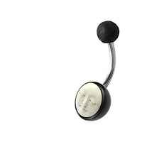 Load image into Gallery viewer, Bauchnabel Piercing Edelstahl Horn Bone Mond Gesicht - chic - net.de
