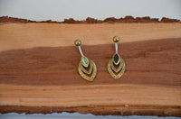 Load image into Gallery viewer, Bauchnabelpiercing Edelstahl Brass Doppelmandel Inlay - chic - net.de
