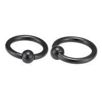 Load image into Gallery viewer, Piercing Ball Closure Ring Klemmkugelring Captive Bead Edelstahl schwarz - chic-net.de
