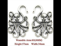 Load image into Gallery viewer, Piercing Ohrgewicht Messing 15,5g Oktopus 4mm Hook - chic-net.de
