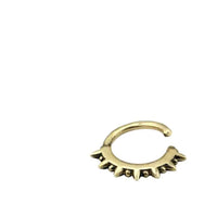 Load image into Gallery viewer, Piercing Ring Messing Labret Tragus Septum Stacheln - chic-net.de
