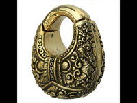 Load image into Gallery viewer, Clicker Piercing Ohrgewicht Korb 8mm Messing 42,6g - chic-net.de
