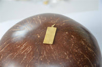 Cargar imagen en el visor de la galería, Anhänger 925 Sterling Silber gold Rechteck gehämmert - chic-net.de
