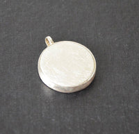 Load image into Gallery viewer, Anhänger 925 Sterling Silber rund Fisch Sand gold Glas - chic-net.de
