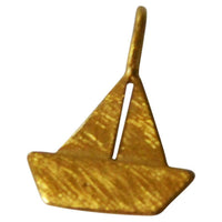 Load image into Gallery viewer, Anhänger 925 Sterling Silber vergoldet Segel Boot - chic-net.de
