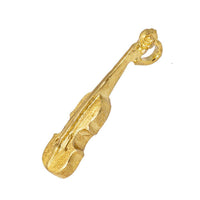 Load image into Gallery viewer, Anhänger mit Öse vergoldet Geige 925 Silber matt 32 mm Goldschmiedearbeit - chic-net.de
