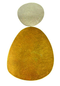 Load image into Gallery viewer, Anhänger Silber 925 vergoldet gebürstet Kreis Plektrum - chic-net.de
