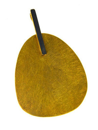 Load image into Gallery viewer, Anhänger Silber 925 vergoldet gebürstet schwarz Plektrum - chic-net.de
