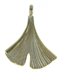 Load image into Gallery viewer, Anhänger Silber 925 vergoldet Ginkgo Blatt 25mm - chic-net.de
