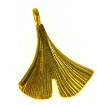 Load image into Gallery viewer, Anhänger Silber 925 vergoldet Ginkgo Blatt 25mm - chic-net.de
