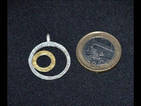 Load image into Gallery viewer, Anhänger Silber 925 vergoldet Ringe Kreise - chic-net.de
