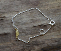 Load image into Gallery viewer, Armband 20cm vergoldet Silber 925 Blatt Rose - chic-net.de
