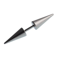 Load image into Gallery viewer, Barbell Piercing long Cones silberfarben aus Edelstahl  30 mm lang - chic-net.de
